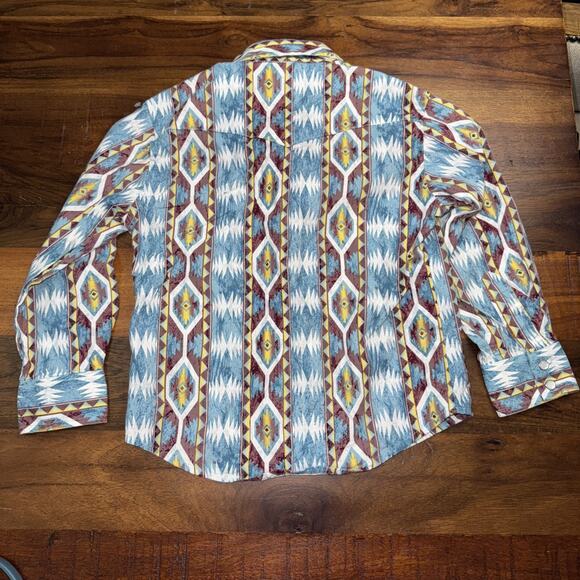 Wrangler Boys YOUTH XS Long Sleeve Western Pearl Snap - Picture 3 of 3